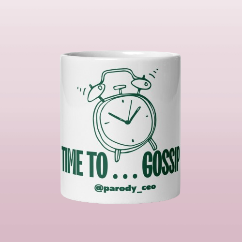 White glossy mug