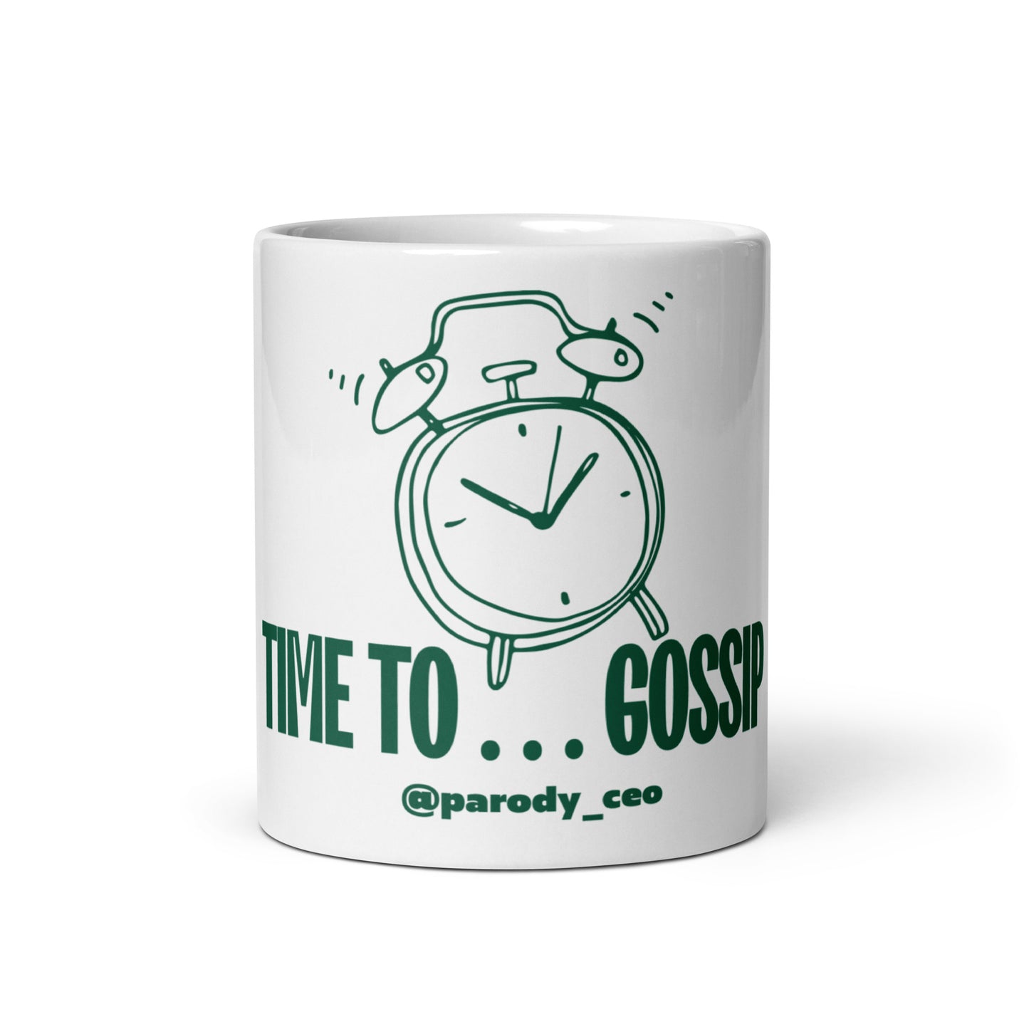 White glossy mug