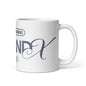 White glossy mug