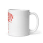 White glossy mug