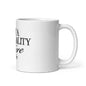 White glossy mug