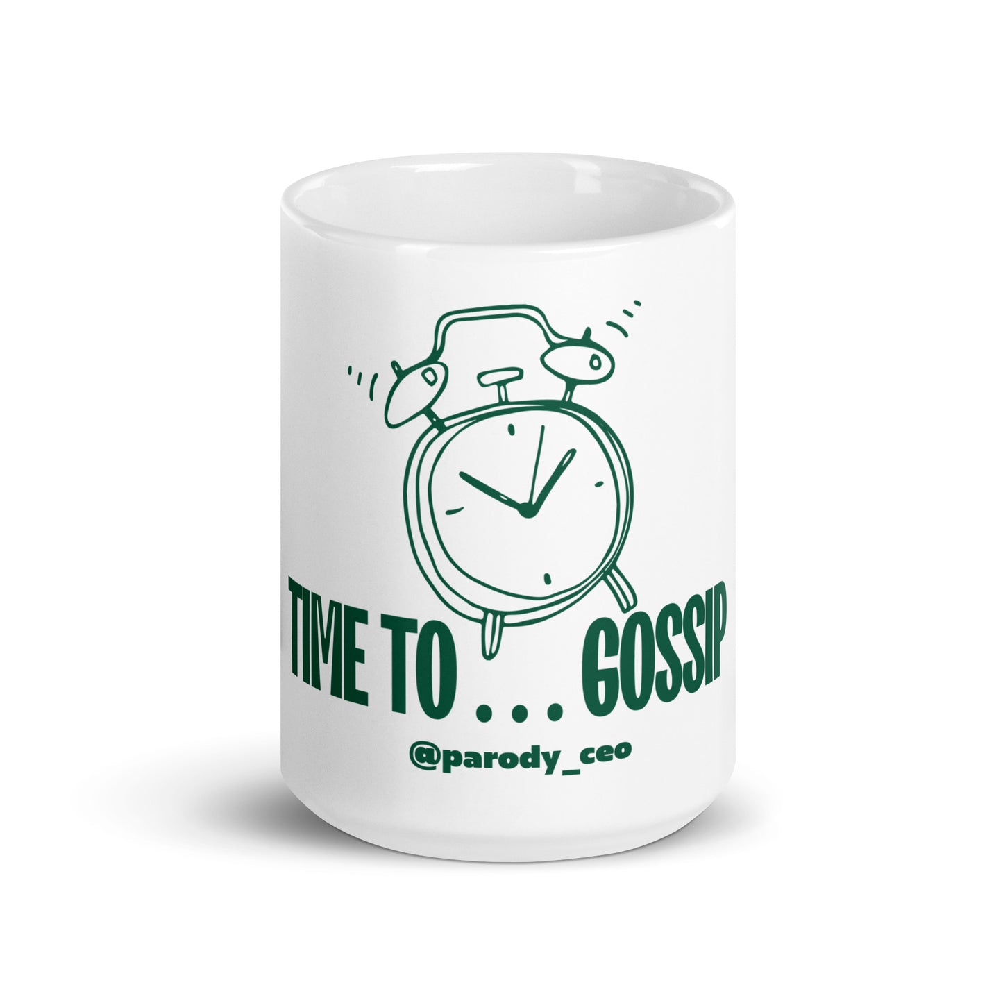 White glossy mug