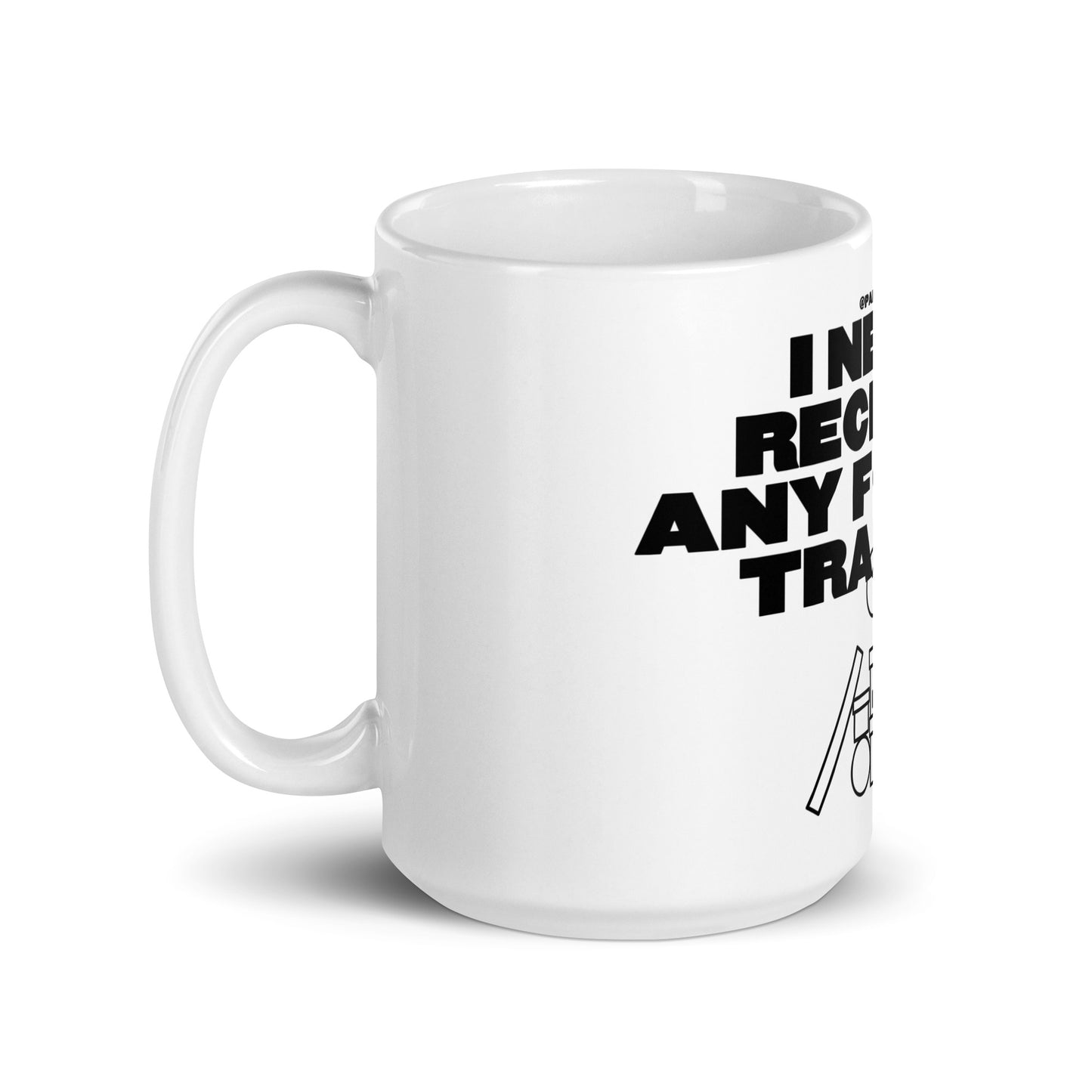 White glossy mug