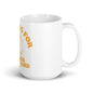 White glossy mug